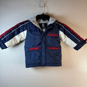 Team Apparel Reebok Kids Navy and Red Patriots Puffer Jacket SZ:18M